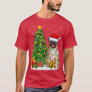 Funny Weihnachtsbaum Familie Matching Santa Mops D T-Shirt