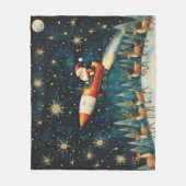 Funny Weihnachtsfest Eve Fleece Blanket (Vorderseite)