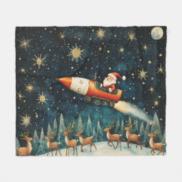 Funny Weihnachtsfest Eve Fleece Blanket