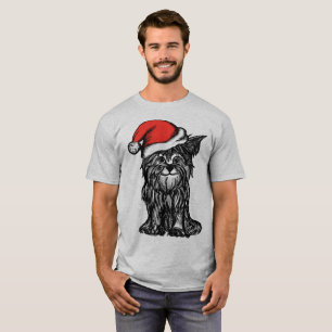 Funny Weihnachtshund santa T-Shirt