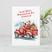 Funny Weihnachtskarte Feiertagskarte (Stehend Vorderseite)