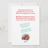 Funny Weihnachtskarte Feiertagskarte (Rückseite)