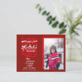 Funny Weihnachtskarten Feiertagspostkarte (Stehend Vorderseite)