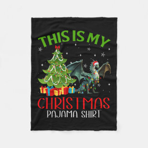 Funny WeihnachtsLICHT Das ist mein Drachenfest Fleecedecke
