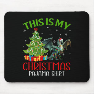 Funny WeihnachtsLICHT Das ist mein Drachenfest Mousepad