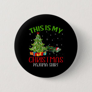 Funny Weihnachtslicht Das ist meine Iguana Christm Button