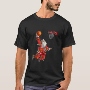 Funny Weihnachtsmann Basketball Weihnachtslied spi T-Shirt