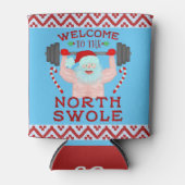 Funny Weihnachtsmann Claus Swole Weightlifter Dosenkühler (Vorderseite)