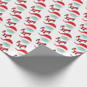Funny Weihnachtsmann Facemask 2020 Weihnachten Geschenkpapier (Ecke)