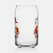 Funny Weihnachtsmann halten Bier Dosenglas (Links)
