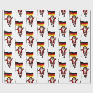 Funny Weihnachtsmann mit dem Ende Deutschlands Geschenkpapier