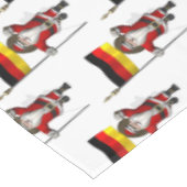 Funny Weihnachtsmann mit dem Ende Deutschlands Tischdecke (Schrägansicht)
