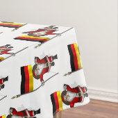 Funny Weihnachtsmann mit dem Ende Deutschlands Tischdecke (Beispiel)