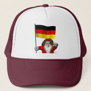 Funny Weihnachtsmann mit dem Ende Deutschlands Truckerkappe