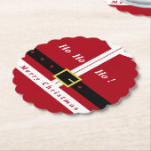 Funny Weihnachtsmann Weihnachts-Untersetzer Untersetzer (angewinkelt)