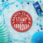 Funny Weihnachtsmann Weihnachtsgenehmigung Briefma Pappteller (Party)