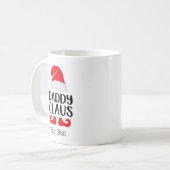 Funny Weihnachtsmannmütze Daddy Claus Weihnachtsfe Kaffeetasse (Vorderseite Links)