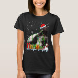 Funny Weihnachtsmannmütze Skunk Christmas Lights A T-Shirt<br><div class="desc">Funny Weihnachtsmannmütze Skunk Christmas Lights Animals Lover</div>