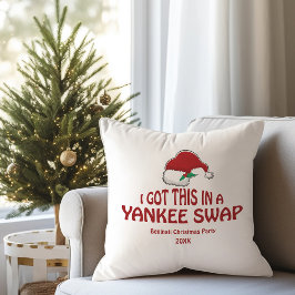 Funny Weihnachtsmannmütze Yankee Swap Geschenk Kissen
