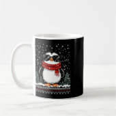 Funny Weihnachtspenguin mit Sungles Ugly Christma Kaffeetasse (Links)