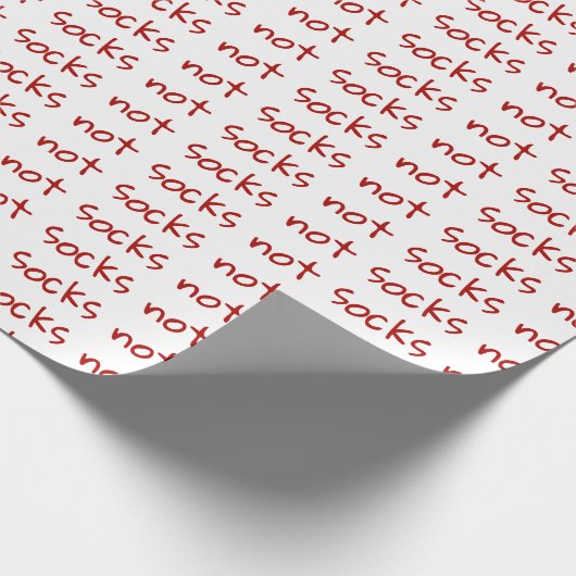 Funny Weihnachtsverpackung, Geschenk nicht Socken Geschenkpapier (Ecke)
