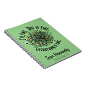 Funny Weihnachtszitat Tangled Leuchten Ich bin gut Notizblock (Rechte Seite)