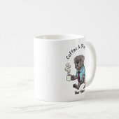 Funny Weimaraner Dog Business Suit Coffee  Kaffeetasse (VorderseiteRechts)