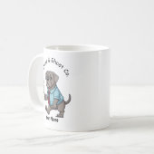 Funny Weimaraner Dog Business Suit Coffee  Kaffeetasse (Vorderseite Links)