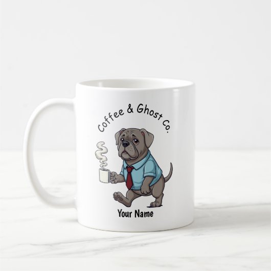 Funny Weimaraner Dog Business Suit Coffee  Kaffeetasse (Links)