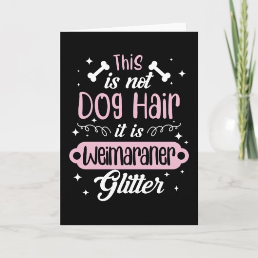Funny Weimaraner Dog Geschenk Idee Karte (Vorderseite)