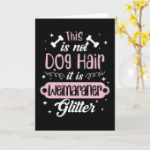 Funny Weimaraner Dog Geschenk Idee Karte (Gelbe Blume)