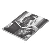 Funny Weimaraner liest ein Buch über die Jagd Notizblock (Rotiert)