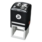 Funny Weimaraner liest ein Buch über die Jagd Permastempel (Produkt)