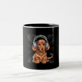 Funny Weiner Dog Dackel Zweifarbige Tasse