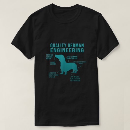 Funny Weiner Dog Joke T-Shirt (Design vorne)