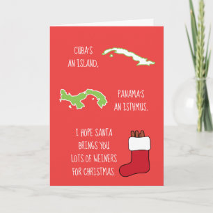 Funny Weiner Gedicht Christmas Karte