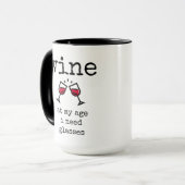 Funny, Weinlover, Zitat, Kaffee Tasse (Vorderseite Links)