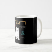 Funny Weird Cat Meme Smiling, Anatomy of A Cat Kaffeetasse (VorderseiteRechts)