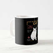 Funny Weird Cat Meme Smiling, Anatomy of A Cat Kaffeetasse (Vorderseite Links)