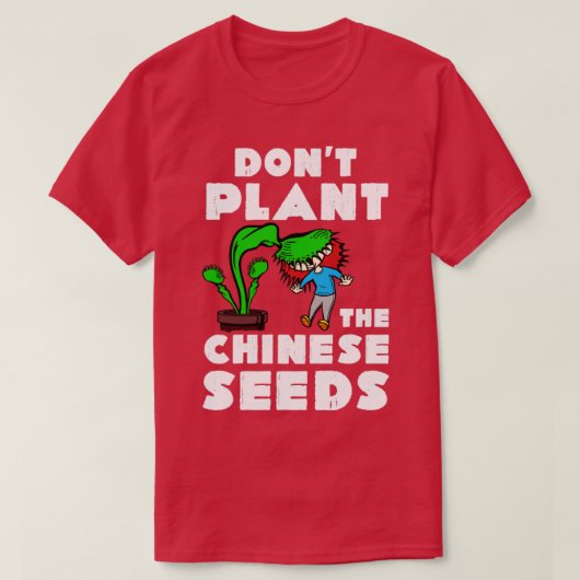 Funny Weird Chinese Seeds in Mail T-Shirt (Design vorne)