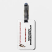 Funny Weird Monkey Lemur hat Separationsangst Gepäckanhänger (Rückseite vertikal)