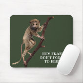 Funny Weird Taxidermy Monkey Lemur Primat Mousepad (Mit Mouse)