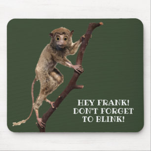 Funny Weird Taxidermy Monkey Lemur Primat Mousepad