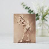 Funny Weird Vintages Foto von Hühnerkostüm Postkarte (Stehend Vorderseite)