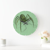 Funny Weird WaterMelon Spider Große Wanduhr (Zuhause)