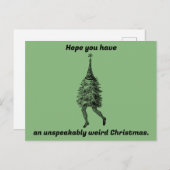 Funny Weird Weihnachten Postkarte (Vorne/Hinten)