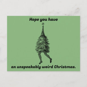 Funny Weird Weihnachten Postkarte