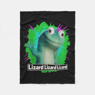 Funny Weirdcore Animal Women Men Lizard Liz Fleecedecke