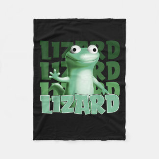 Funny Weirdcore Animal Women Men Lizard Liz Fleecedecke