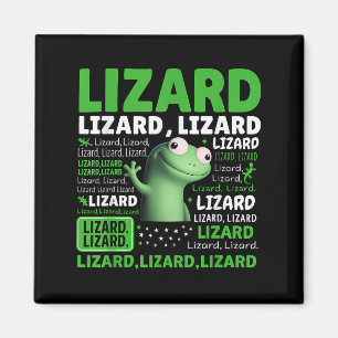 Funny Weirdcore Animal Women Men Lizard Liz Magnet